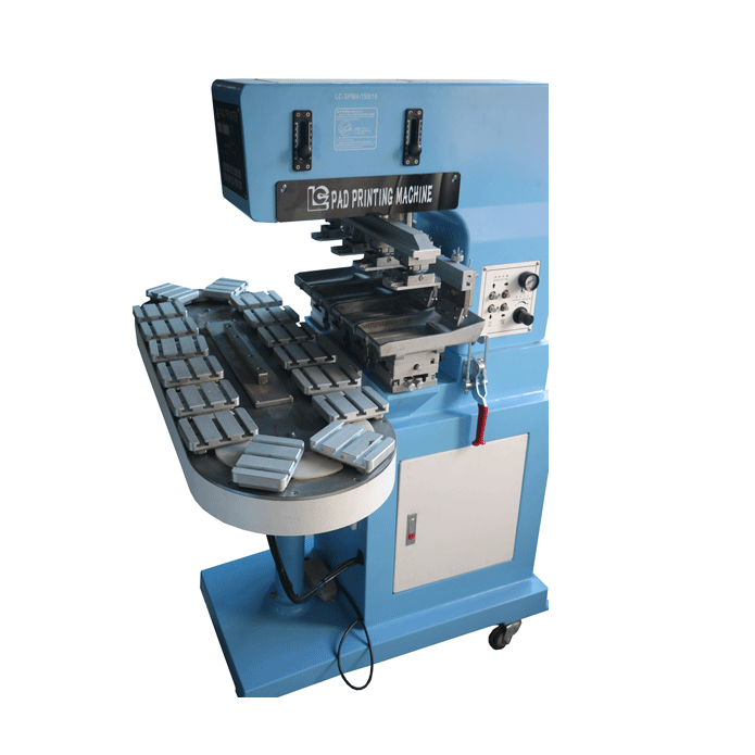 4-Color Semi-Automatic Open Inkwell Pad Printer Machine New Condition for Bottle Caps Gift Logos Tampons Conveyor Paper Printing