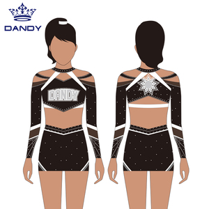 Wholesale Cheerleading Practice Wear Custom <strong>Cheer</strong> Top and Short Hot Selling Cheerleading Uniform - Product Image 3