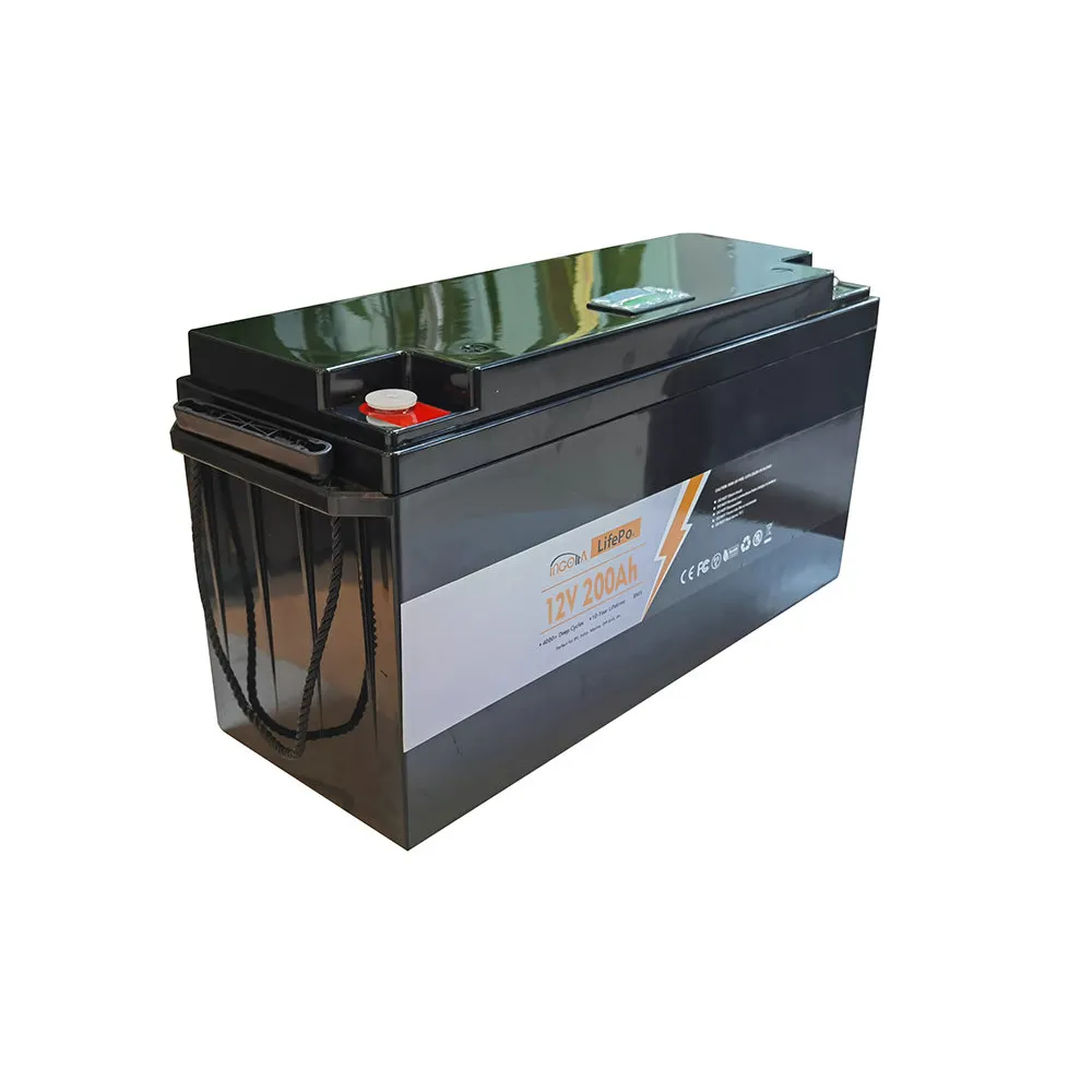 OEM 24V 12V 장수명 LiFePO4 충전식 리튬 이온 저장 장치 12V 200Ah 리튬 이온 배터리 LiFePO4 배터리