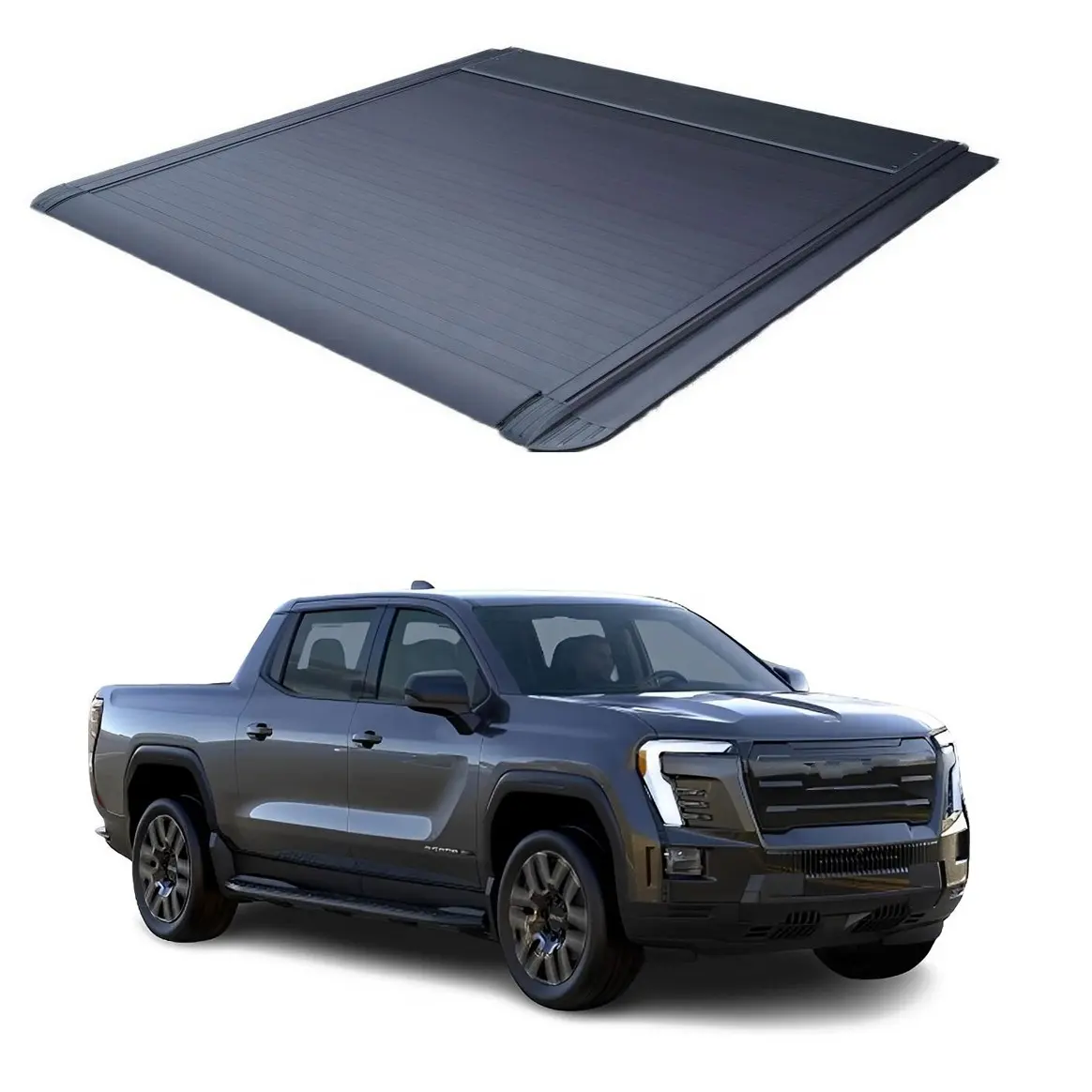 Hot bán không thấm nước cứng nhôm có thể thu vào xe bán tải giường Bìa điện tonneau bìa cho GMC Sierra 1500 2500 3500