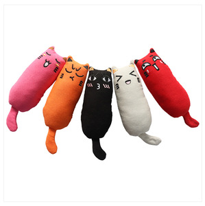 Gatito relleno de hierba gatera interactiva al por mayor, juguete para masticar gato de peluche, juguete suave para mascotas, juguetes de hierba gatera para gatos de interior - Product Image 1