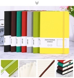 Vendita diretta in fabbrica ufficio scuola uso fascia elastica segnalibro design PU in pelle <span class=keywords><strong>notebook</strong></span> cancelleria
