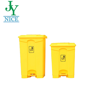 Cubo de basura de plástico con tapa interior exterior 30L/45L/68L/87L pie cubo de basura pedal contenedor de basura clasificado - Product Image 1