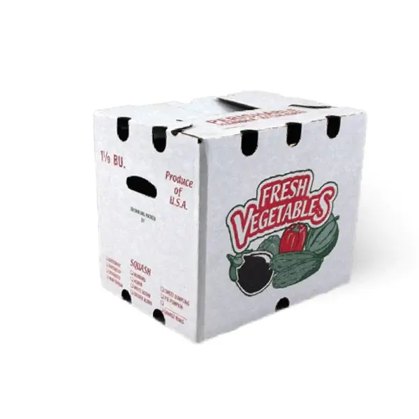 Caja de cartón para envío de alimentos congelados, cajas de papel de embalaje egetable