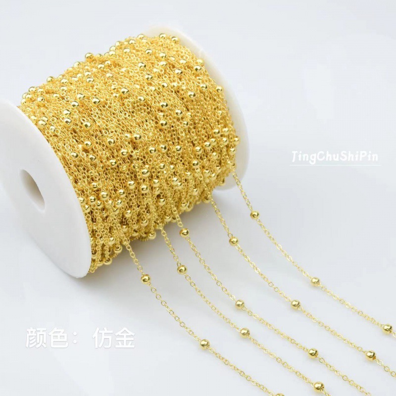 Collier de perles de 1 mètre préservant la couleur de l'or