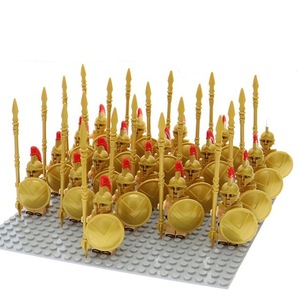 Serie de Guerrero Romano Medieval Spartan Commander Doll Toys Caballería Mini Building Block Figuras para niños Juego ensamblado - Product Image 3