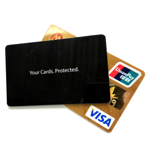 非接触式塑料身份证RFID阻挡卡，安全钱包银行信用卡防盗 - Product Image 1