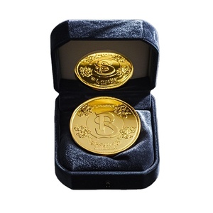 Customized Premium Velvet Gold <strong>Coin</strong> Display <strong>Boxes</strong> Commemorative <strong>Coins</strong> Storage <strong>Boxes</strong> Souvenir Double Sided <strong>Coin</strong> Medal <strong>Boxes</strong> - Product Image 3
