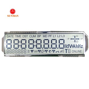Schermo di visualizzazione lcd touch monocromatico di dimensioni 7 segmenti personalizzato in fabbrica per il regolatore di temperatura - Product Image 1