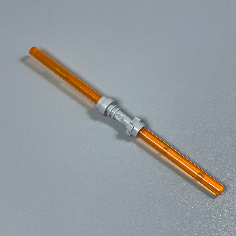 Sabre laser à double tête orange transparent