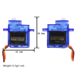 9gサーボRCミニマイクロ9g 1.6KGサーボSG90リモコンスマートエレクトロニクス用 - Product Image 5