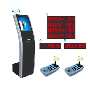 17 zoll touch screen floor stand ticket dispenser mit LCD <span class=keywords><strong>display</strong></span> für Bank Hospital