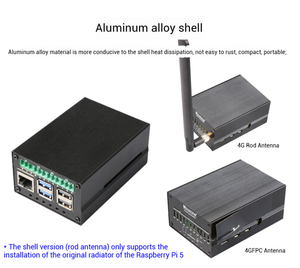Плата для развития Raspberry Pi 5 PCIE с последовательным портом USB 4G, плата расширения RS485 и изолированный CAT4 без драйверов - Product Image 2