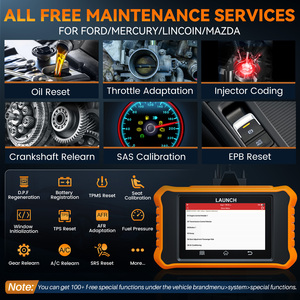 Launch CRE 2,0 para Ford Series, máquina herramienta de diagnóstico automático, todos los sistemas, codificación ECU, lector de código OBD2 - Product Image 5