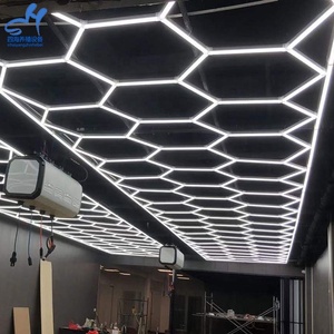 Garage esagrida ispezione interna Auto Tunnel Auto luci di dettaglio lavoro manuale Led esagono lineare plafoniera