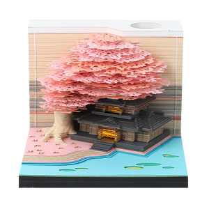 新到树屋定制记事本切割定制活页垫记事本创意DIY 3D记事本 - Product Image 1