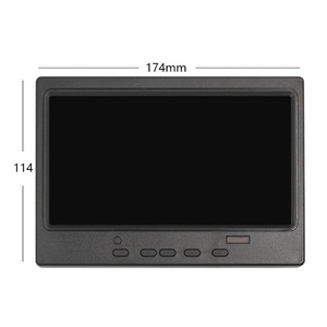7 Inch Car Monitor Mini <strong>Computer</strong> Monitor 7 Inch HD Vehicle <strong>Backup</strong> Camera Monitor Rear View Reverse Color LCD Display with HDMIed - Product Image 3