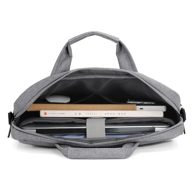Bolso de ordenador de diseño colorido, bolso de hombre blanco y negro, bolso de mensajero de cuero de cara suave impermeable para negocios, maletín para ordenador portátil