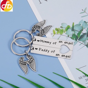 Bebek anıt anahtarlık kaybı düşük anne baba bir melek hatıra anahtarlıklar sempati hediyeler bebek çocuk için - Product Image 5