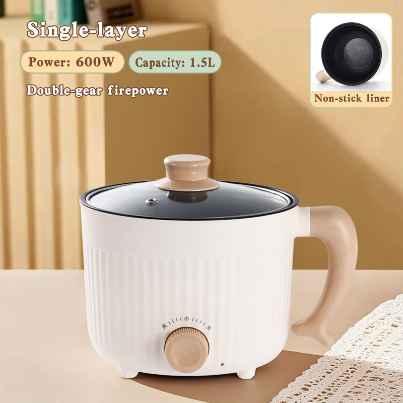 Beige B/pot simple avec intérieur antiadhésif