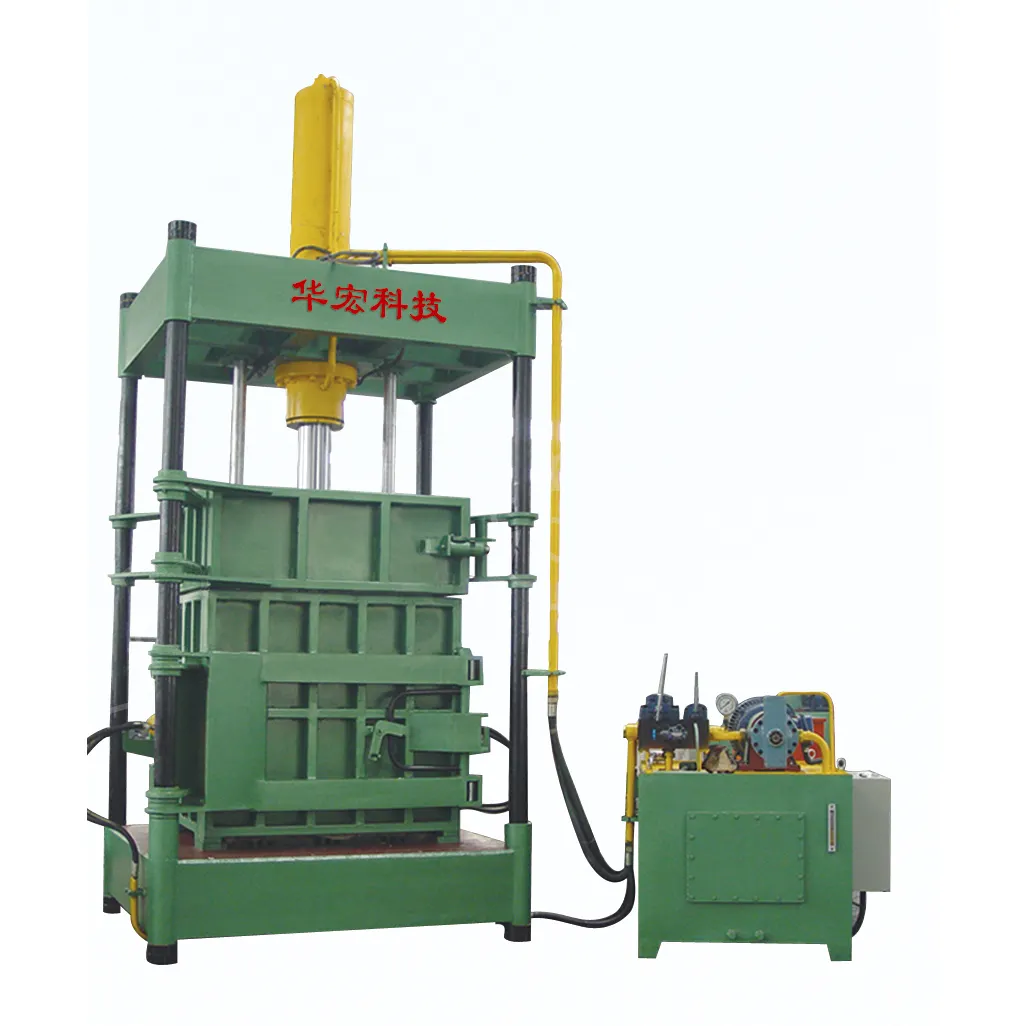 Hydraulic manual used scrap metal / cardboard baling press m
