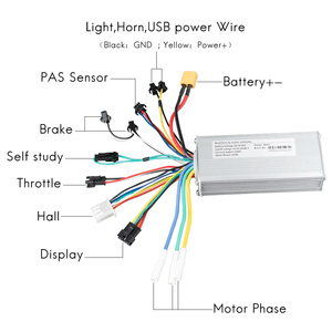 500 W E-Bike-Controller mit Anzeige elektrisches Fahrrad bürstenloser Controller Umbausatz für Motorräder