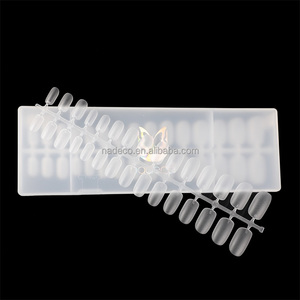 Yeni teknoloji akrilik kapalı ıslatın basın jöle yapay mat şeffaf kısa orta Oval yapay tırnak uzatma manikür İpuçları - Product Image 6