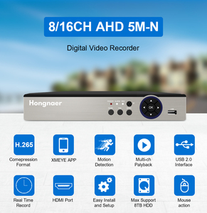 16CH 6合1数字录像机NVR 5MN AHD/TVI/CVI/CVBS/IPC模拟数字录像机安全闭路电视数字录像机混合HVR - Product Image 6
