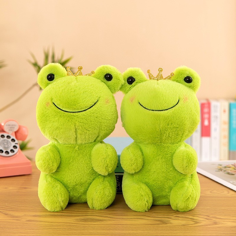 Grenouille en laine 24cm - 24-30cm couleur aléatoire