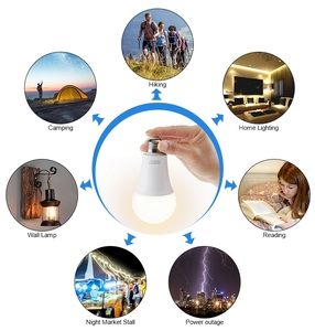 高ルーメン自己充電バッテリー式自動緊急LEDバックアップ電球 - Product Image 4