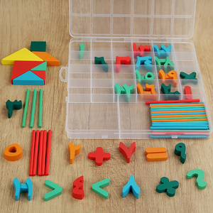 Popüler arapça numarası öğrenme matematik kutusu ahşap oyuncaklar çocuklar için eğitim - Product Image 3