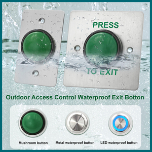 12V NO/NC/COM metallo impermeabile per esterni IP66 sistema di allarme porta rilascio apertura Push a fungo interruttore a pulsante di uscita - Product Image 5