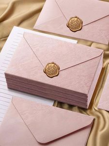 Sang Trọng Cao Cấp 250gsm Thẻ Giấy Phong Bì Dập Nổi Thiết Kế Vàng Dập Nóng Biểu Tượng Tùy Chỉnh Cho Quà Tặng Bao Bì Cảm Ơn Bạn Thư - Product Image 4