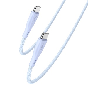 Yesido 1.2M 60W Fast Charging Type-C to Type-C Tricolor <strong>Choose</strong> Freely Durable Silicone Data <strong>Cable</strong>