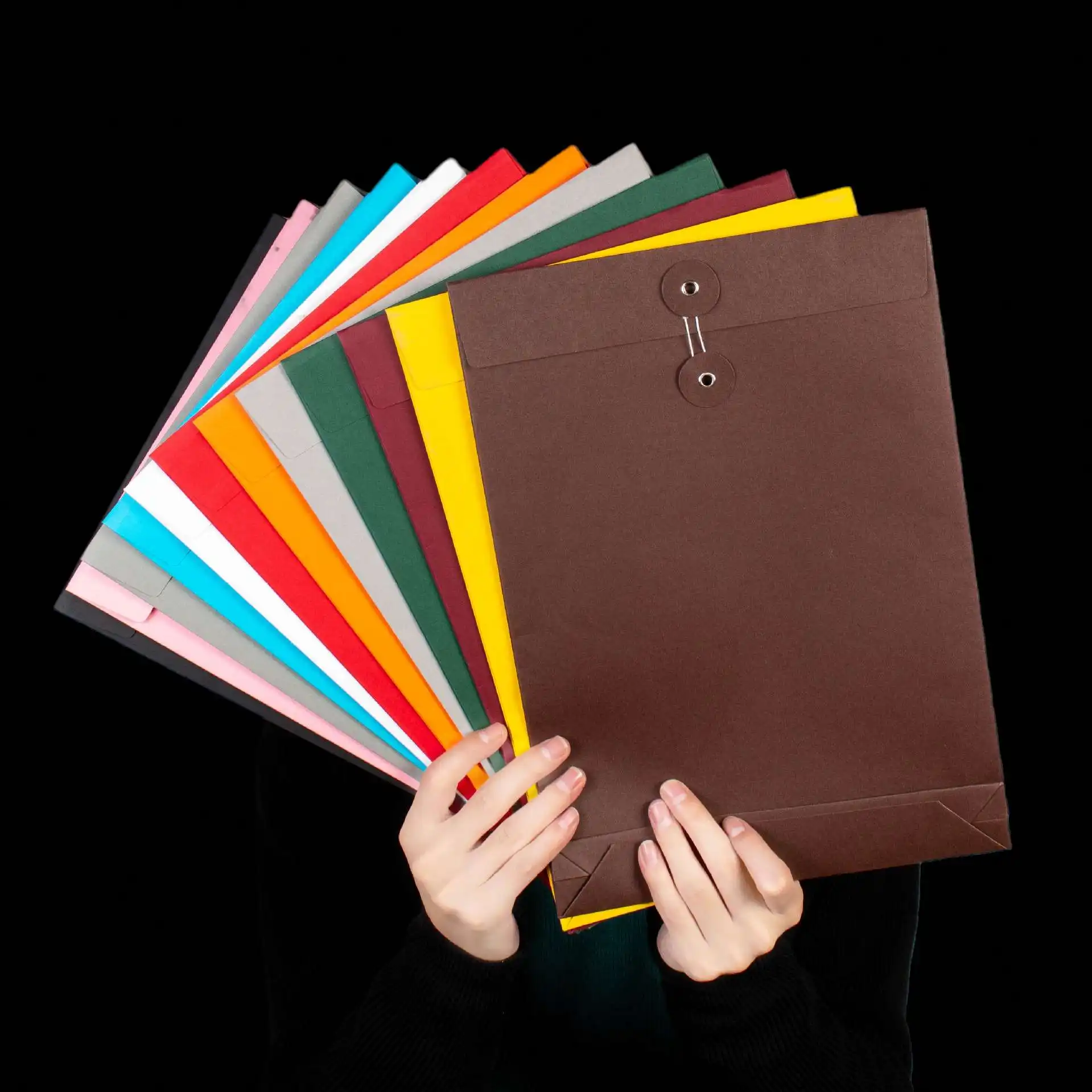 A4 kertas Pearlescent tas penyimpanan kertas uji kardus warna tas penyimpanan File Kantor Informasi