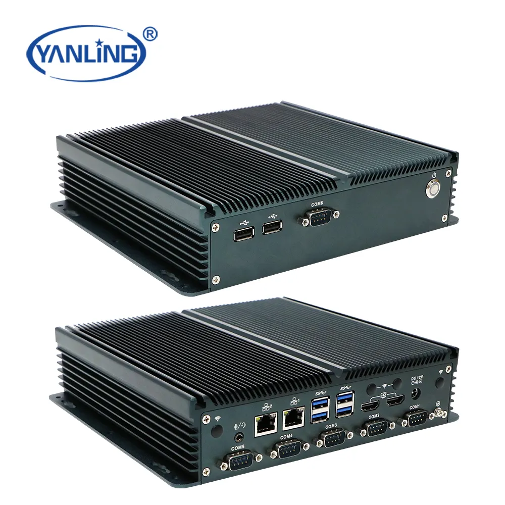 New Arrival Fanless Mini Industrial Computer 3 M2 Slots N100 Single Board Embedded PC With Wake On Lan