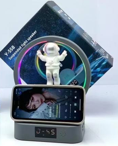 クリエイティブフローティングLEDRGB光学スピーカーヨーロピアンデザインスタイル磁気浮揚宇宙飛行士アプリワイヤレス充電カラーライト - Product Image 6