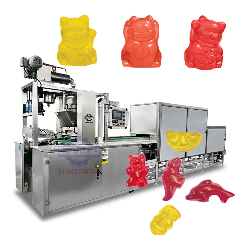 Bau dicht Vitamin Candy Machinery Gummy Pectin Making Machine Produktions linie