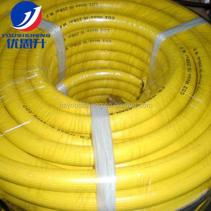 YSS selang udara karet tekanan rendah, selang gas karet dengan fitting untuk pasar Inggris