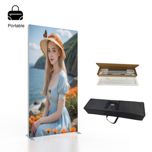 A-NEW telaio portatile in alluminio led set tessuto sfondo stand pop up retroilluminato scatola di luce sexy display modulare per fiera - Product Image 6