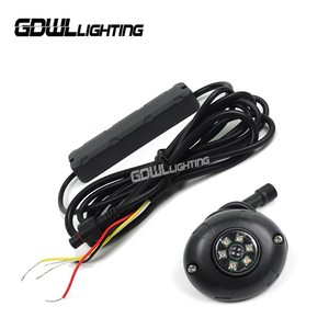 GDWLLIGHTING ECE R10 IP67 6LED Surfacrマウント非表示ストロボライト12V 24V