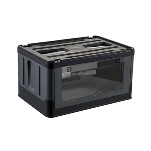 可折叠设计塑料侧门打开折叠野营拉杆箱带轮子 - Product Image 1