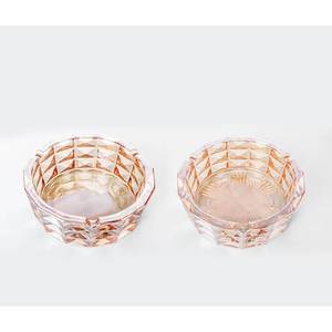 Toptan lüks yuvarlak Vintage kristal küllük lüks cam ev otel restoran kullanımı cam küllük masa kül tablası - Product Image 6