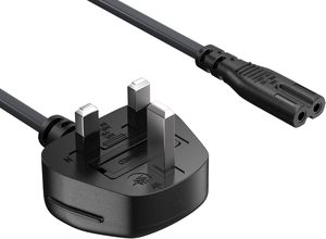 6ft <strong>18</strong> <strong>AWG</strong> England/UK Notebook Power <strong>Cord</strong>, Non-Polarized, with Fuse, IEC-320-C7 to UK Plug BS1363-1/A - Product Image 2