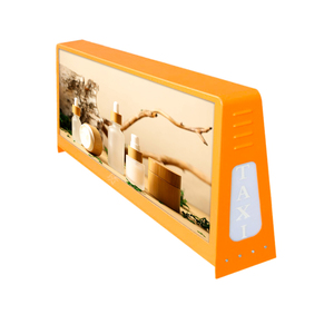 Slim Outdoor Video Full Colour China Double Sided 960mm*320mm Car Mobile Advertising marvel <strong>Hired</strong> Taxi Top 3d Led Display