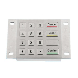 IP65 industrial rugged stainless steel button <strong>usb</strong> 3x4 <strong>numeric</strong> access control ATM kiosk <strong>keypad</strong>