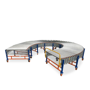 חגורת poly-v מונע ממונע גמיש משאית פריקה רולר מסוע