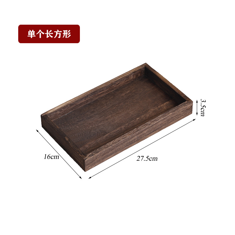 bandeja de té rectangular