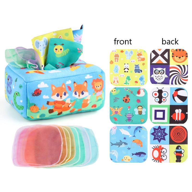 จิ้งจอก (ผ้าเช็ดหน้า8ผืน + ผ้าพันคอ3ตาราง) 78.6กรัม