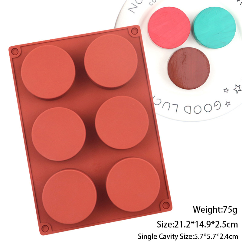 Rouge brique 6 trous rond petit